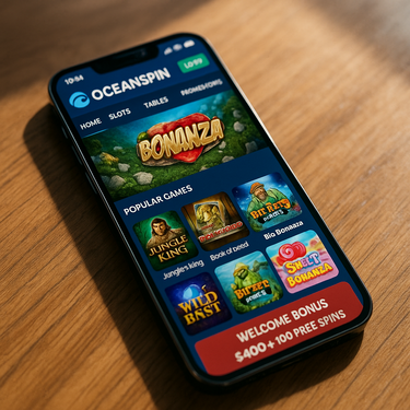 OceanSpin Casino - Mobile Responsive Design